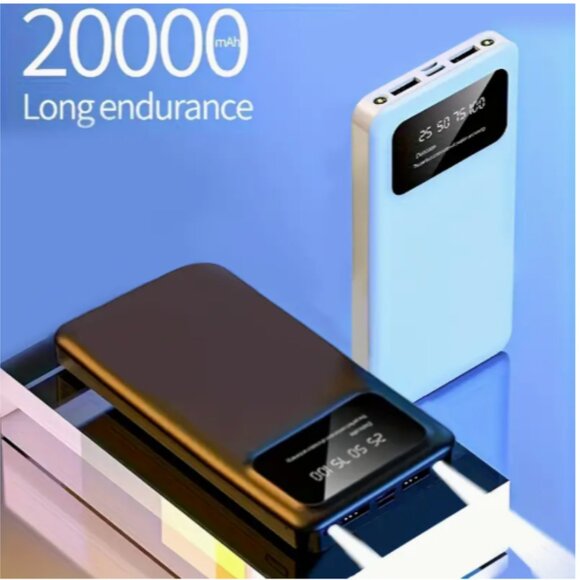 White 20000mAh Large Capacity Power Bank NIB - Picture 3 of 4